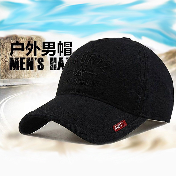 旅游帽男士棒球帽刺绣轻薄春秋户外运动休闲简单百搭遮阳防晒纯棉详情2