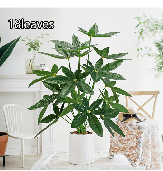 Artificial green plants such as the money tree for the entrance decoration, PVC plastic artificial plants for the living room floor decoration pic 12