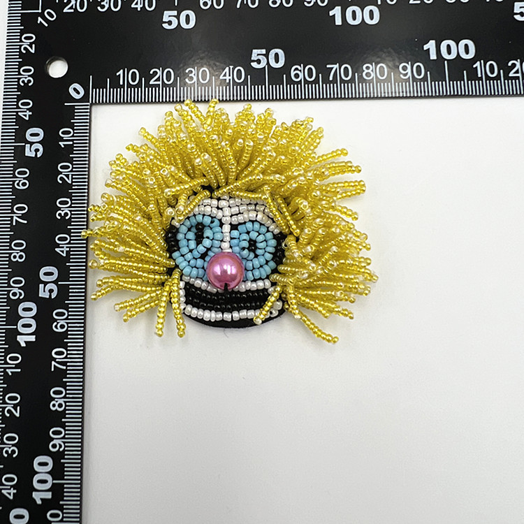 Customized hand-sewn flower rice beads, clown beading accessories, clothing accessories, DIY heavy industry fabric stickers pic 2