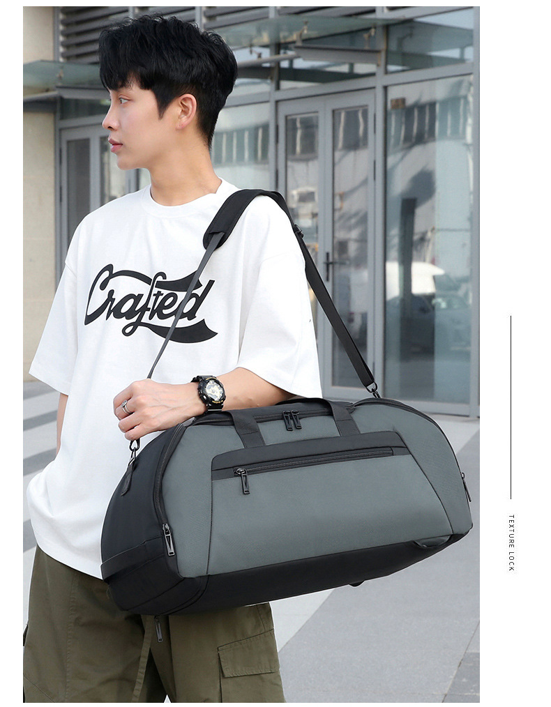 旅行包大容量背包独立鞋仓印logo干湿分离运动包户外健身包详情22