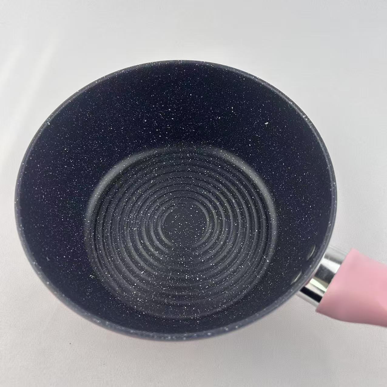 18cm household tourmaline non-stick pot, small milk pot, noodle cooking pot, non-stick pot, small pot for dormitory pic 5