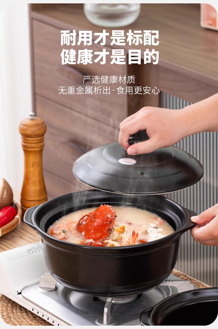 金华锂瓷米线砂锅麻辣烫土豆粉商用明火耐高温鸡公煲砂锅煲汤炖锅详情1