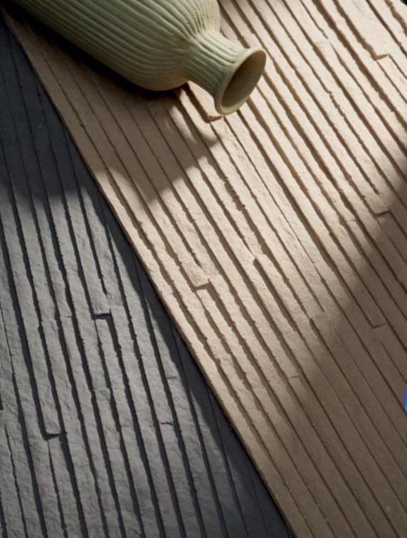 柔性陶瓷岁月流水石软石MCM软瓷砖室内软石柔性石材酒店会所背景详情5