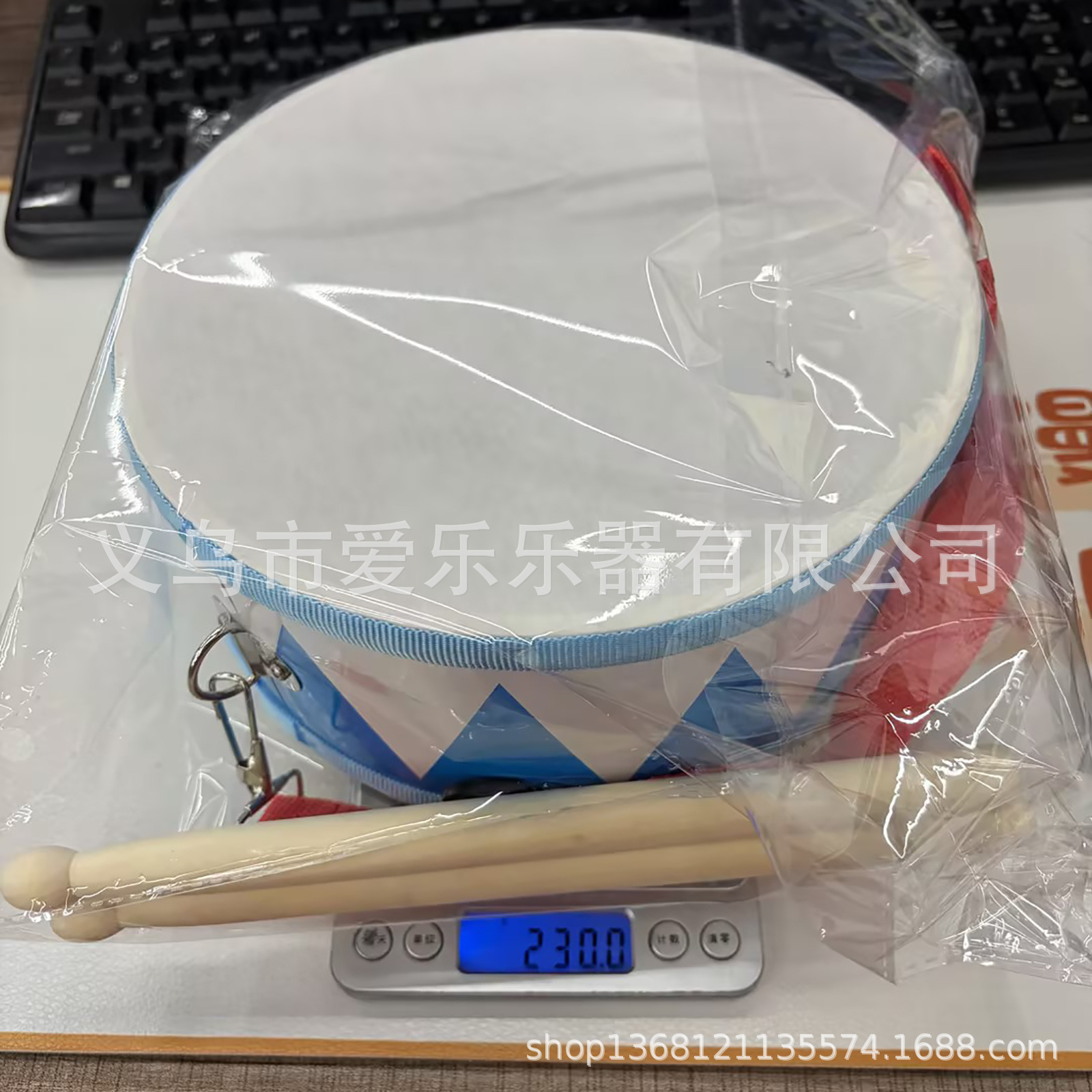 实木小战鼓幼儿园打击乐器双面鼓儿童教具手拍鼓表演小军鼓厂家详情5