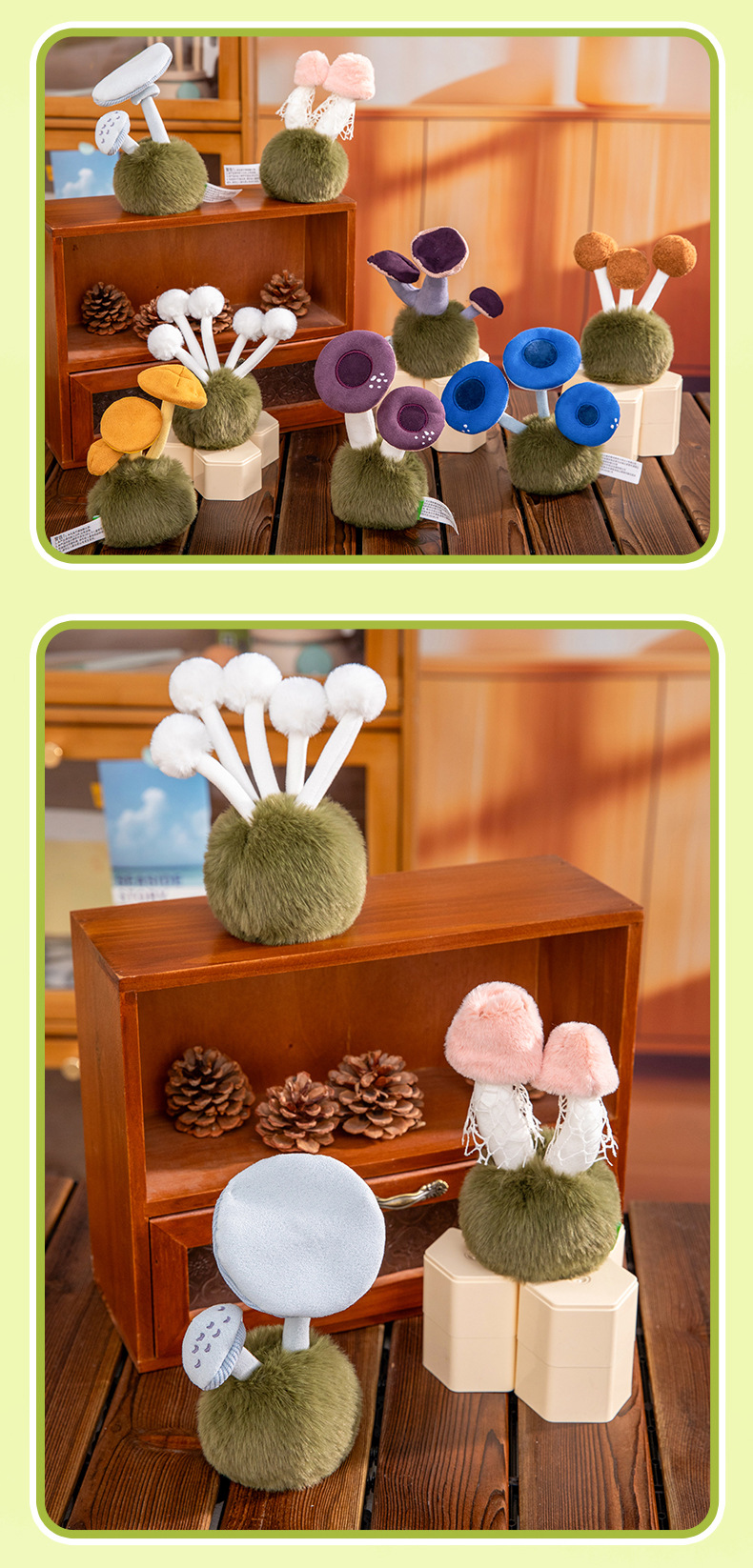 Enoki mushrooms, bamboo fungus, plush toys, wedding scattering dolls, office ornaments, plush toys, wholesale of trendy toys pic 13