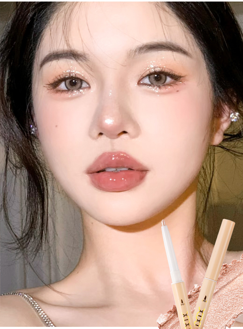 xixi花季双效卧蚕笔阴影提亮勾勒下至二合一珠光亮晶晶伪素颜神器详情9