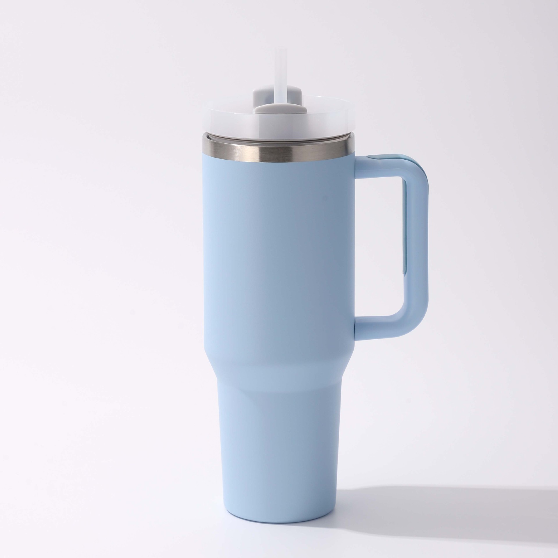 32oz大容量冰霸杯纯色户外车载带吸管汽车杯304不锈钢手柄保温杯详情4