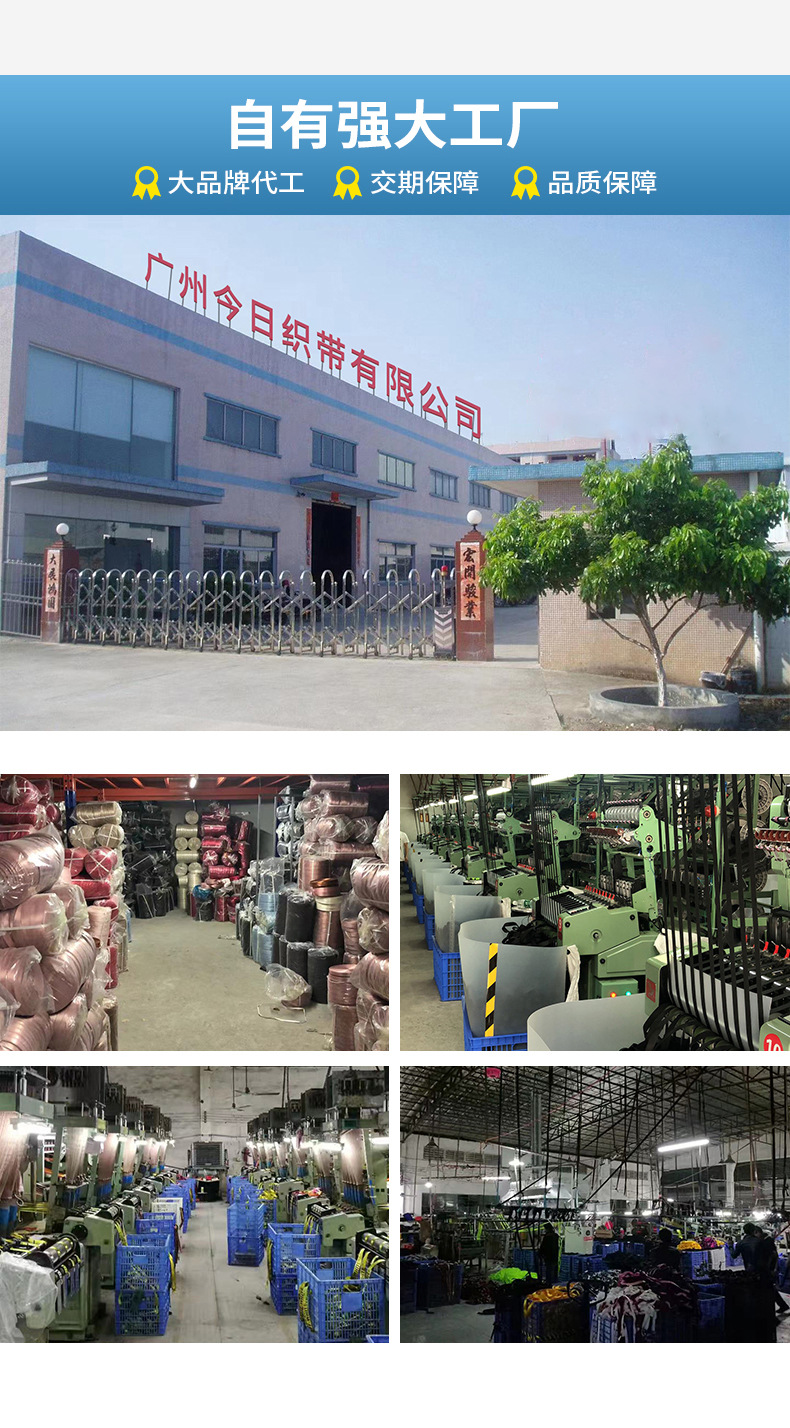 美国纹彩色坑带丙纶PP织带背包箱包书包带捆绑打包编织带批发外贸详情1