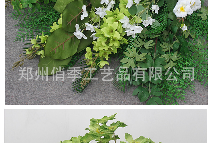 婚庆仿真花森系绿植叶子婚庆花材配叶酒店花艺装饰插花吊顶假树叶详情15