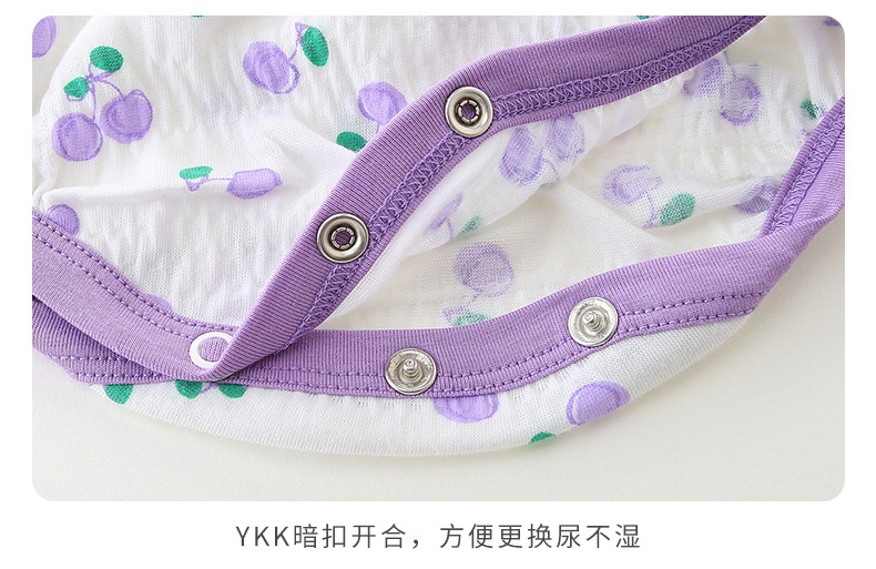 婴儿夏季无袖连体衣新生儿夏装包屁衣薄款宝宝吊带衣服童装3183详情14