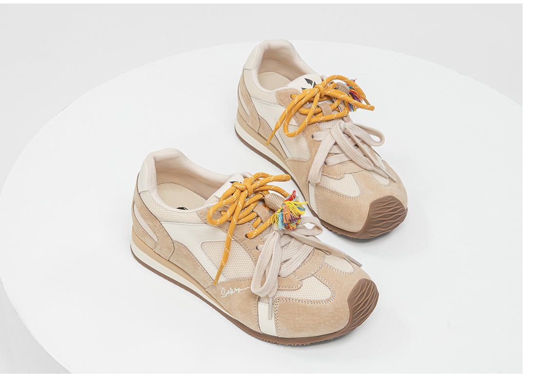 复古德训鞋女2025秋冬新款潮流透气鞋子内增高真皮百搭运动休闲鞋详情18