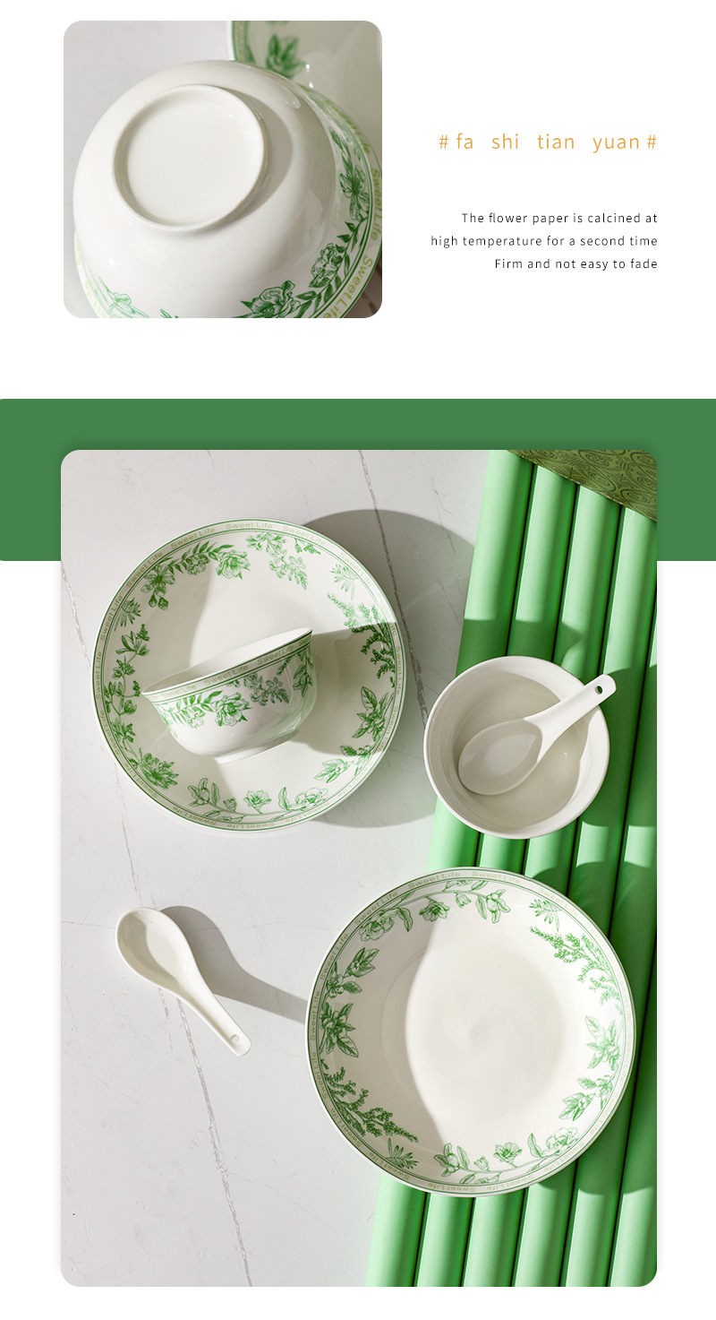 French country-style ceramic tableware set, gift bowls, plates and plates, gift box set, opening event gifts, gift-giving souvenirs pic 11