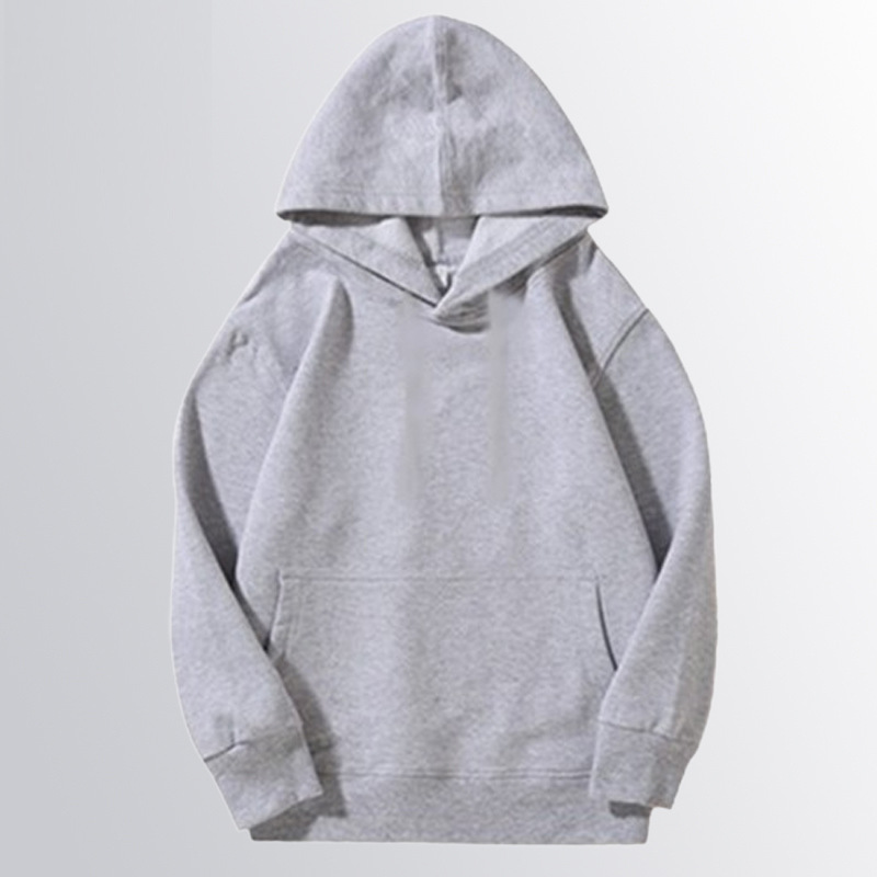 儿童纯棉圆领卫衣定制图案logo春秋款纯色320克光板卫衣跨境外贸详情37