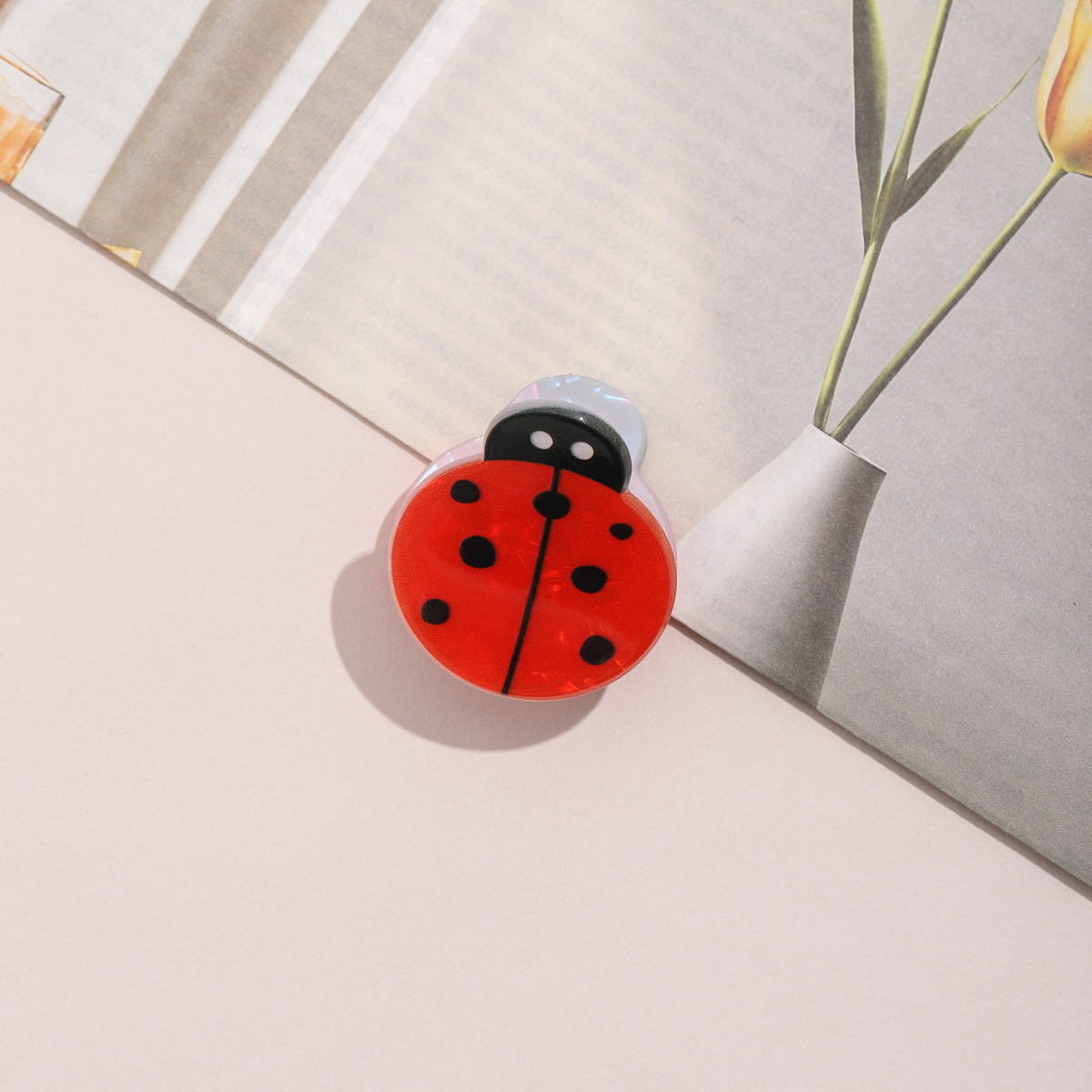 新款可爱昆虫系列发抓蜗牛蝴蝶蜜蜂瓢虫侧边刘海碎发夹女头饰设计详情5