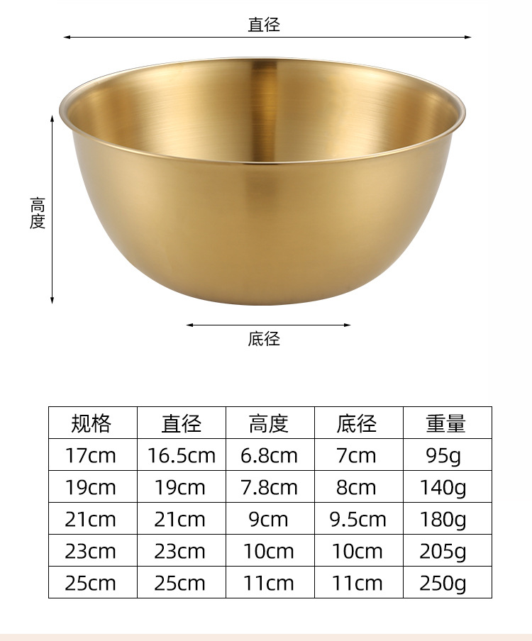 电商代发304沙拉盆不锈钢打蛋盆加厚加深和面盆料理烘焙带刻度盆详情11