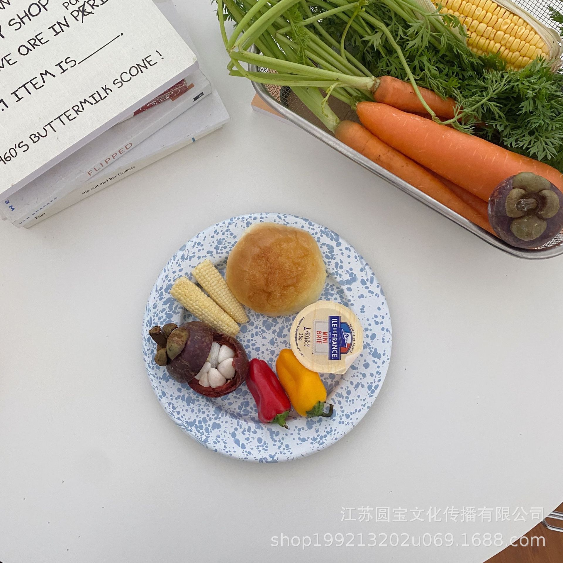 韩国ins同款复古泼墨搪瓷餐具套装搪瓷碗马克杯盘详情21