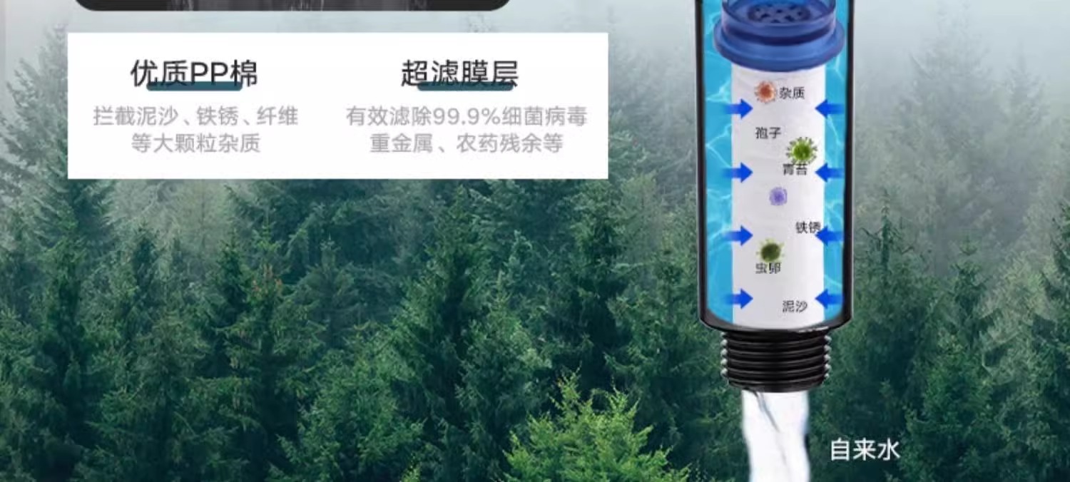 Handheld pressurized showerhead, pressurized filtration, large water output, handheld showerhead, beauty set, showerhead pic 6