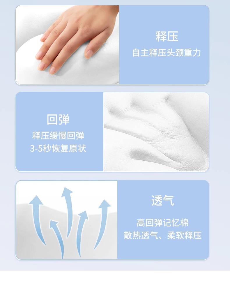 Source factory memory foam U-shaped pillow, travel neck pillow, airplane sleeping pillow, neck pillow, cervical vertebrae, neck cushion, toilet pic 9