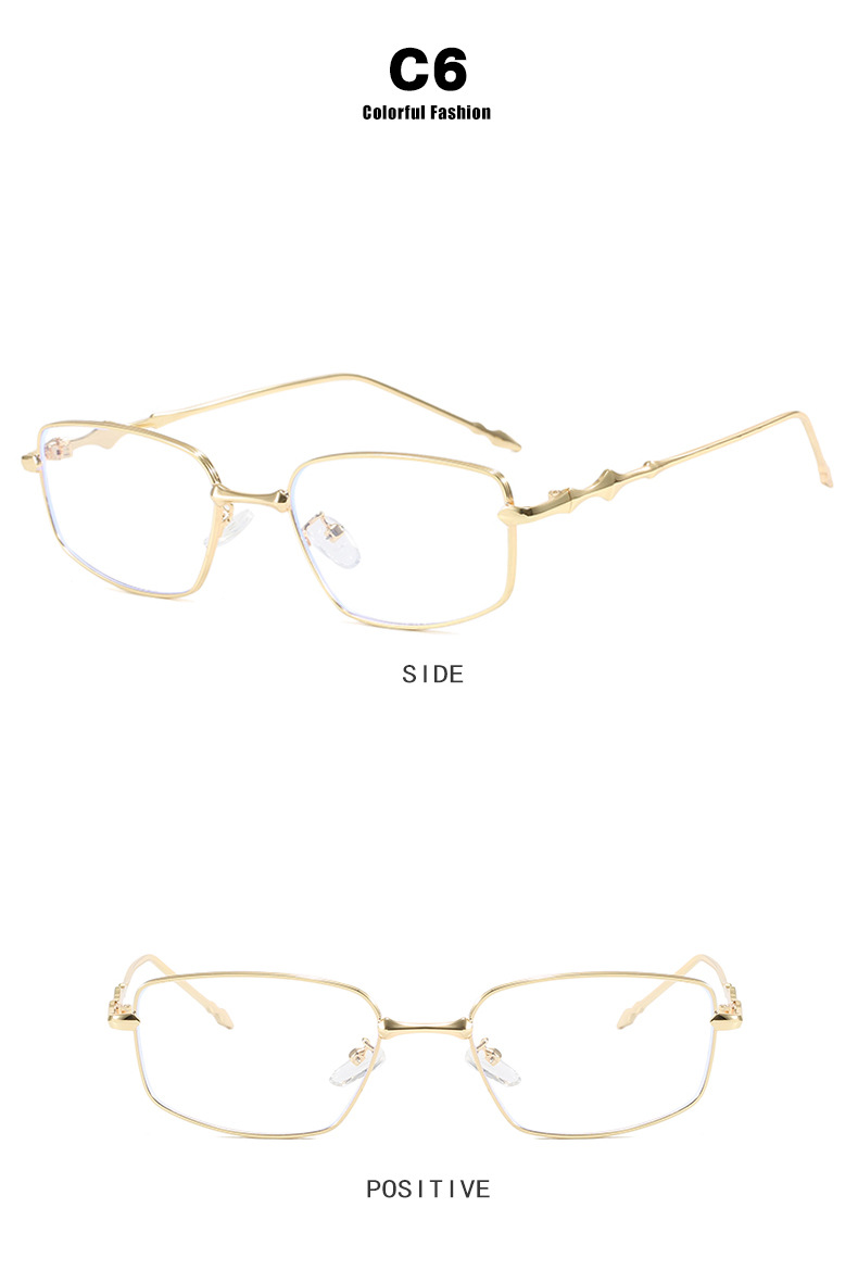 Square irregular-shaped sunglasses for both men and women, small and narrow frame sunglasses, new 2024 high-end retro sunglasses pic 14