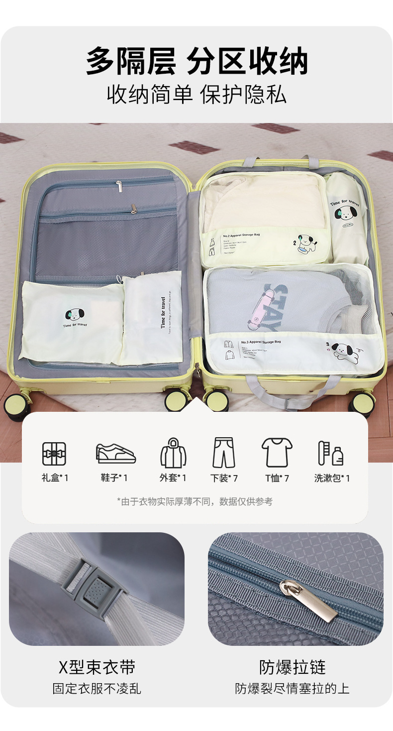 Front-opening luggage box for women, 20-inch multi-functional travel box, 26-inch large-capacity silent wheel handle box, factory OEM pic 6