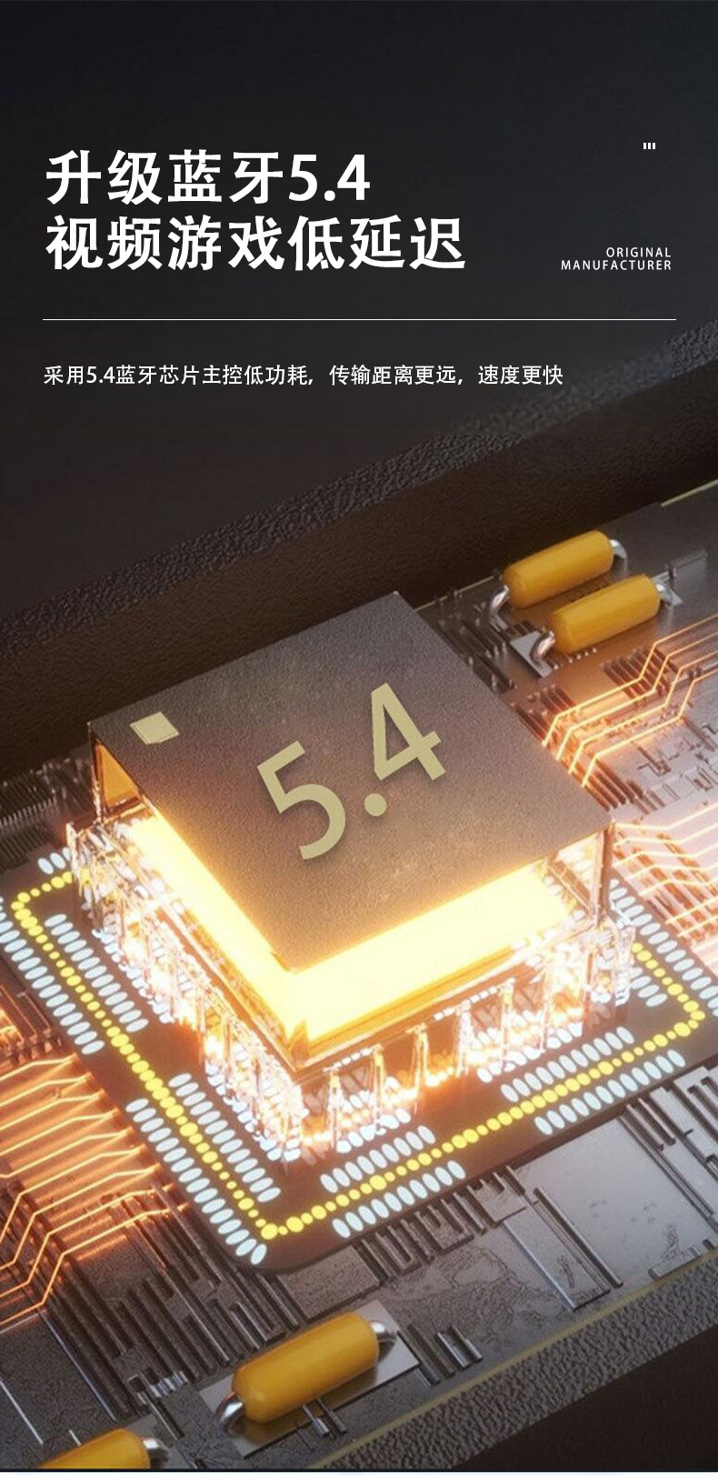 AI voice translation headphones, true bone conduction sports Bluetooth headphones, no sound leakage, no in-ear sound, rear wrap wireless noise cancellation pic 4