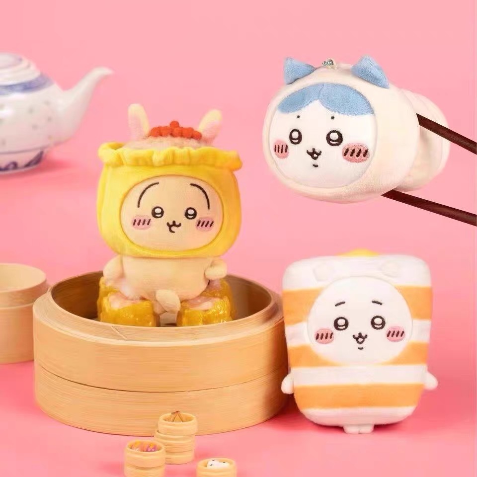 新款香港茶饮Chiikawa吉伊卡哇小八乌萨奇毛绒公仔玩偶挂件蛋糕装饰配件详情2