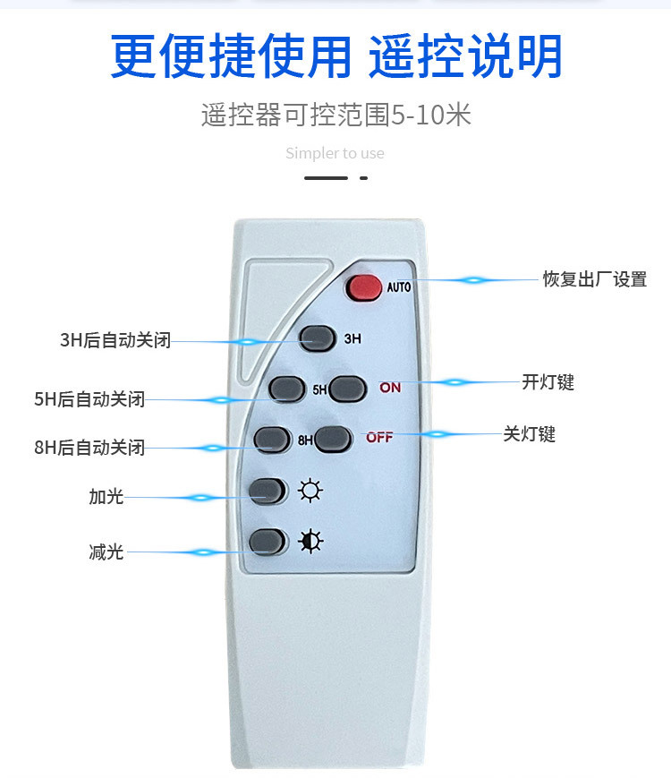 2024太阳能投光灯路灯室内外天黑自动亮全自动庭院灯led照明灯详情7