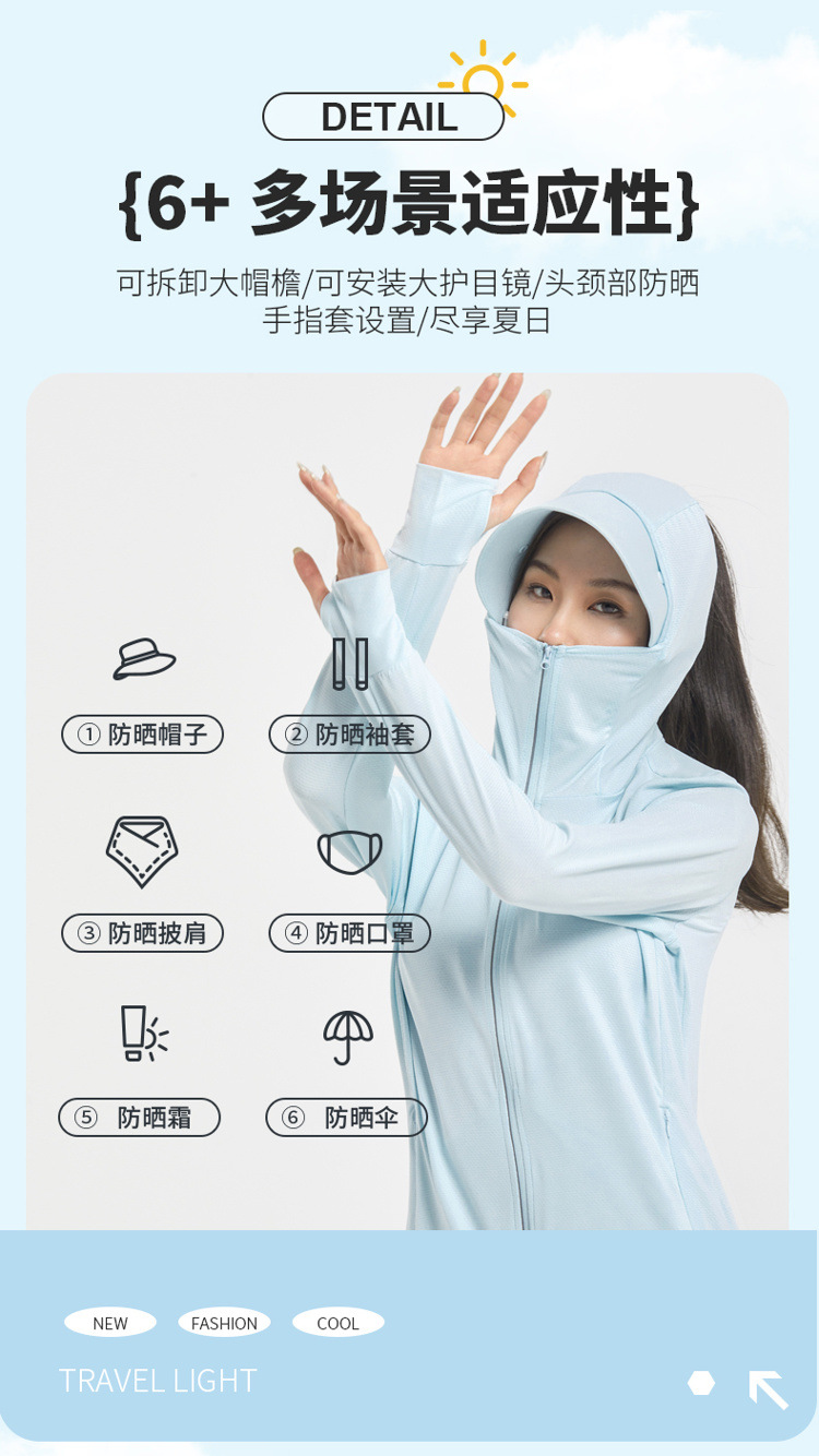 防晒衣男女款夏季冰丝薄款透气外套防紫外线户外钓鱼男士防晒服详情6