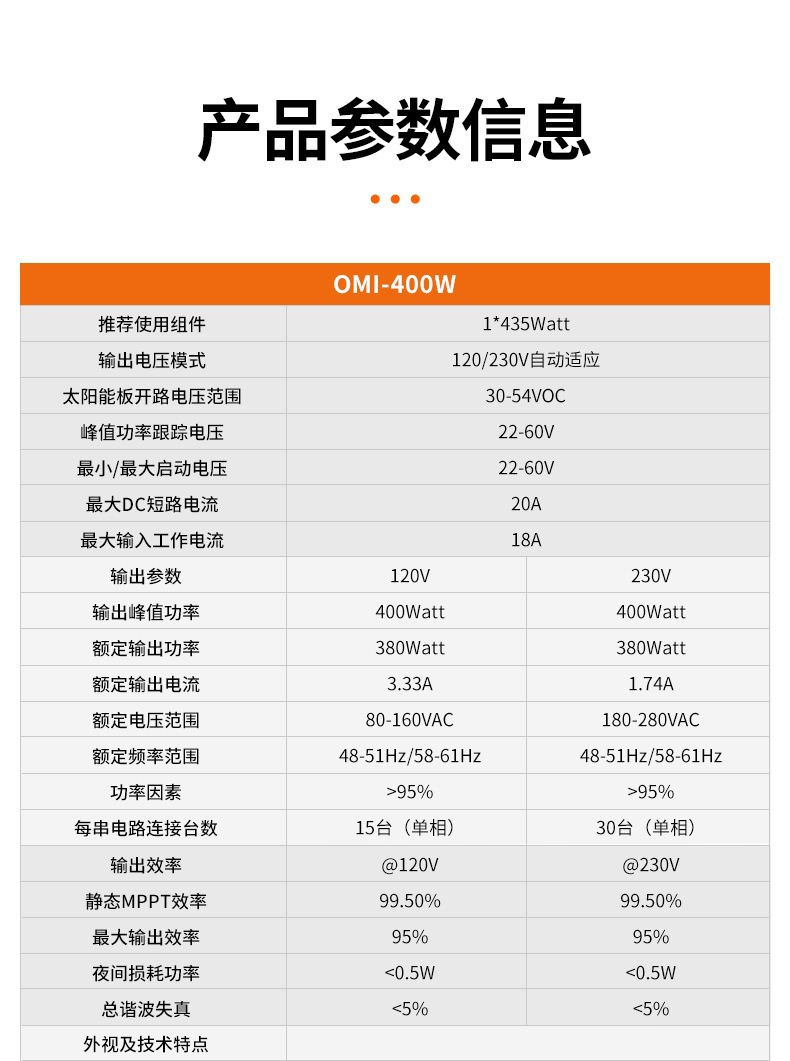 太阳能微型逆变器 400W并网微型逆变器 光伏发电系统  支持WIFI详情10