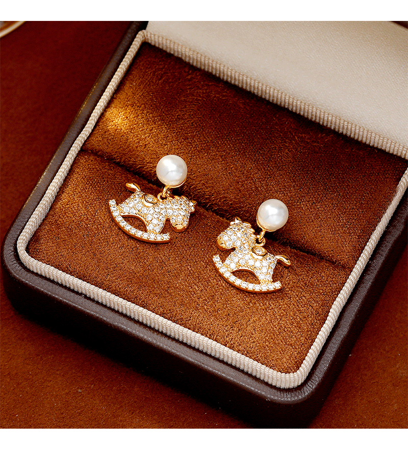 ¡Hyacinth tiene dinero ahora! Perlas pendientes nicho ligero extravagancia versátil alta apariencia horizontal temperamento pendientes de mujer 2026 explosivo estilo earpieces pic 8