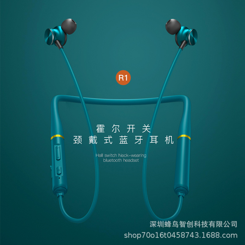 Neckband Bluetooth headphones, large-capacity in-ear sports and gaming headset, magnetic absorption wireless headphones, ultra-long battery life pic 27