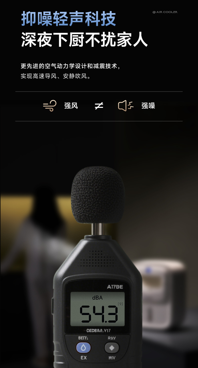 德国蓝宝BP-X6厨房冰雾扇电风扇小空调冷风机家用防油烟制冷壁挂详情20