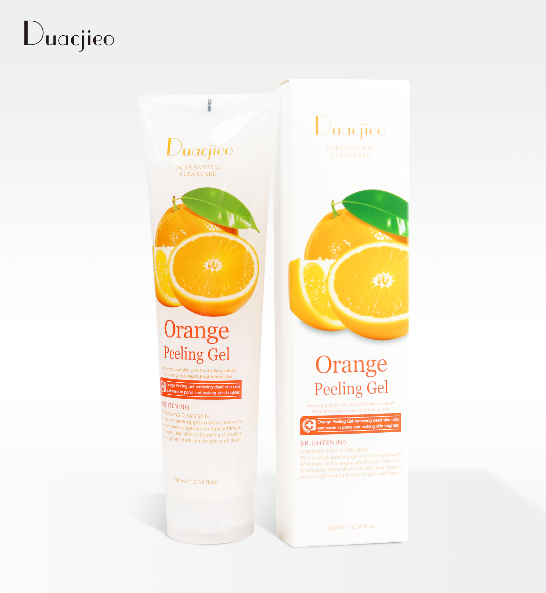 Duacjieo Body Exfoliating Gel, Scrub and Mud Cream for export, all in English packaging pic 5
