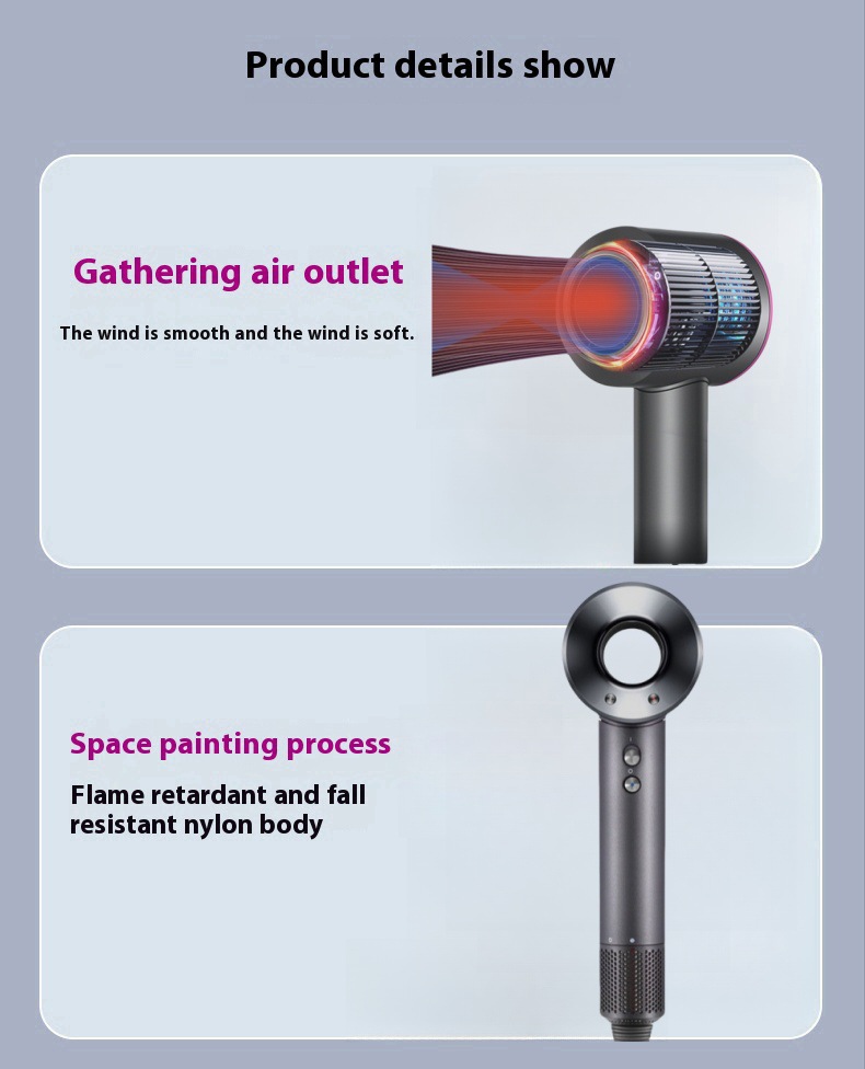 In Huaqiangbei, a certain sen cross-border e-commerce store has launched a best-selling high-power quick-drying bladeless hair dryer for home use, hotels, and hair salons with negative ions pic 12