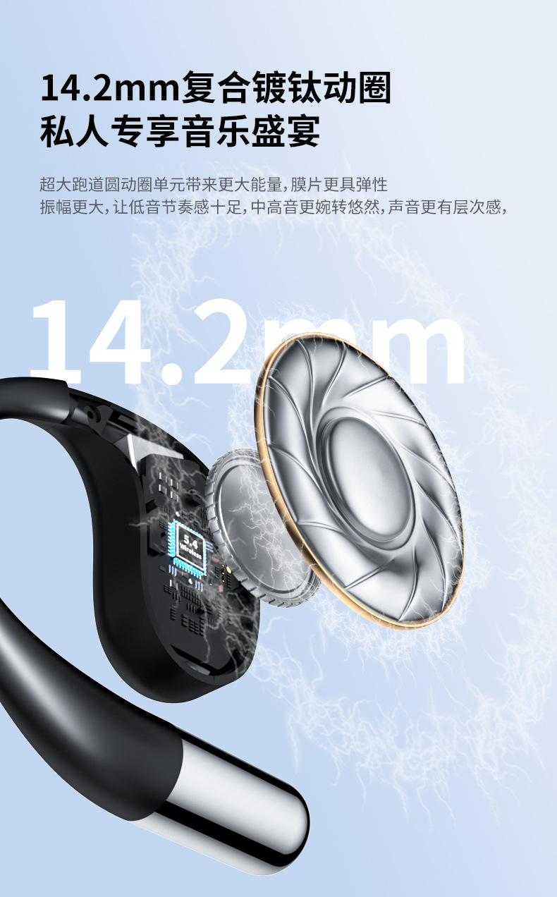 Estilo explosivo Ai traductor auriculares abiertos OWS no en el oído auriculares bluetooth inalámbricos Q39 auriculares deportivos colgante de la oreja pic 10
