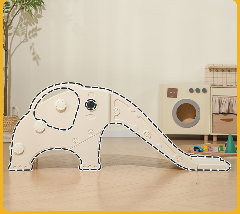 A small plastic multi-functional slide for children aged 1 to 3, suitable for indoor use in kindergartens pic 5