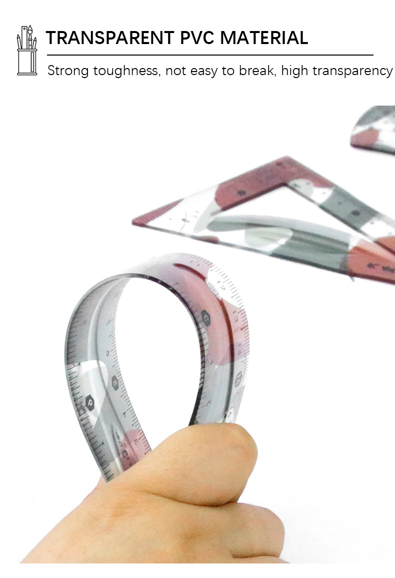30 cm Yalong cross-border plastic flexible ruler for school supplies pic 5