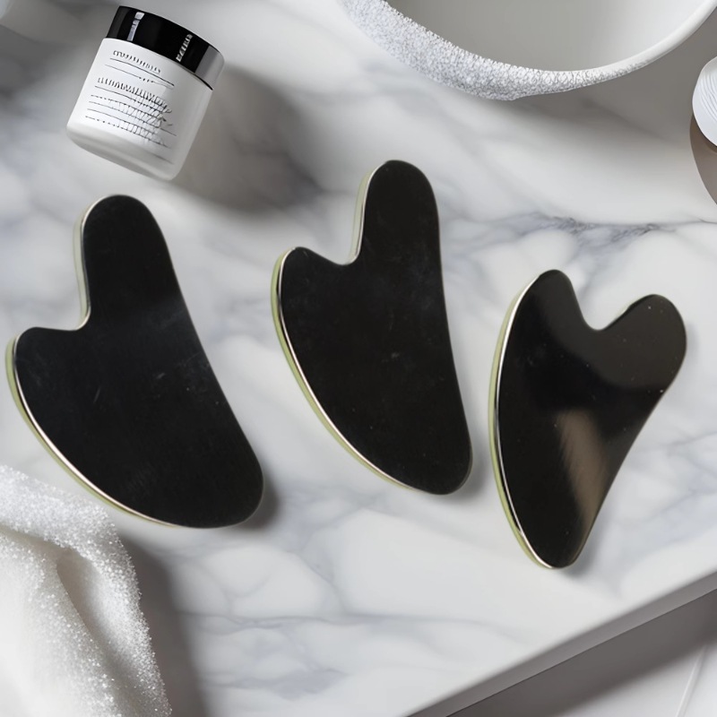 刮痧板不锈钢刮痧金属脸部心形提拉手指板大号紧致片按摩工具肩颈详情3