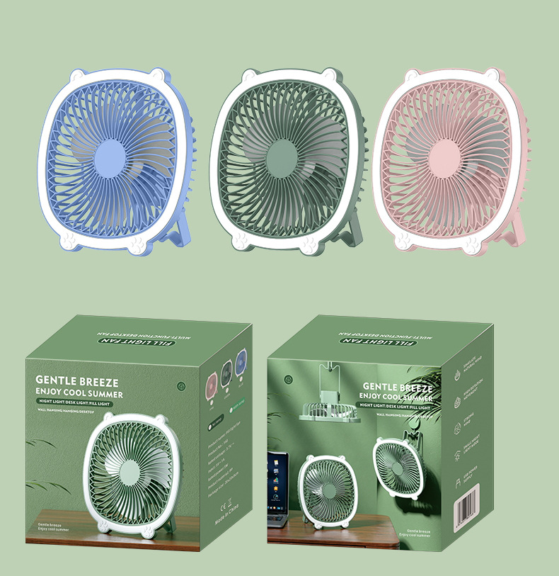 跨境迷你小风扇台式桌面便携式风扇家用宿舍挂立两用USB电风扇详情26