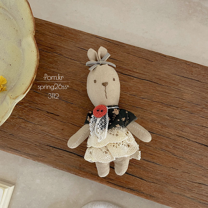 新款韩版创意小熊娃娃布艺手作格纹充棉立体玩偶宝宝安抚玩具摆件详情7