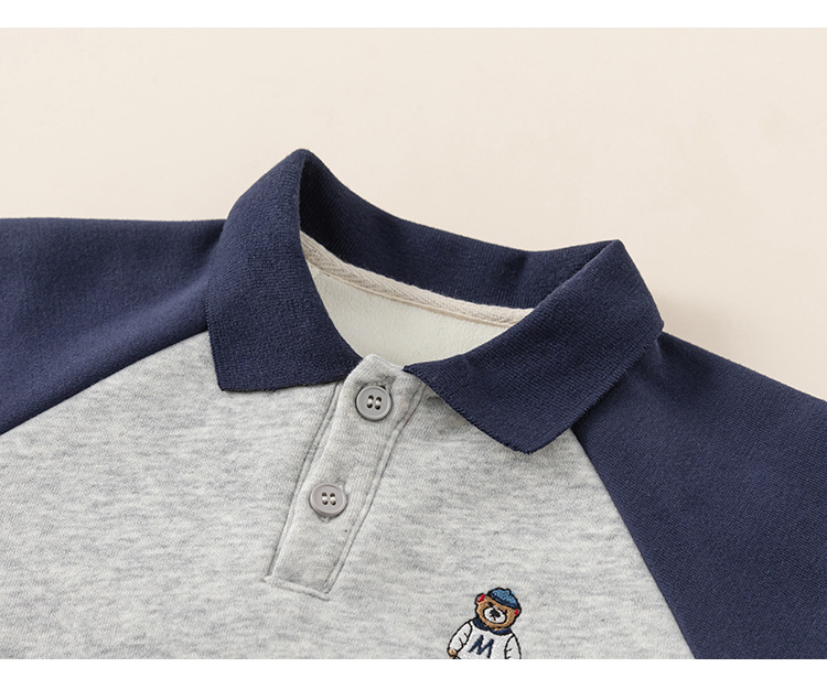 宥宝童装春季女童POLO领卫衣百褶裙两件套女童学院风套装CT24046详情32