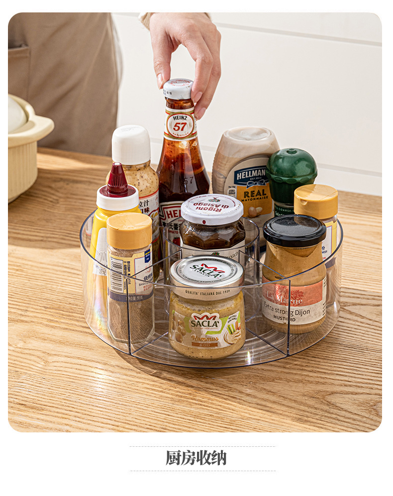 The cosmetic storage box is rotatable and exudes a high-end, light luxury feel. It is a desktop cosmetic box for storage, a dressing table, and a skin care product rack pic 12