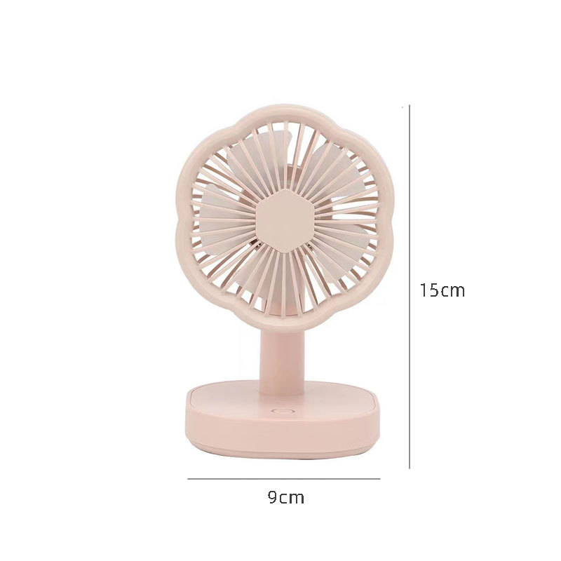 diy handcrafted cream glue usb rechargeable fan, old-fashioned retro round student desktop dormitory mini fan pic 10