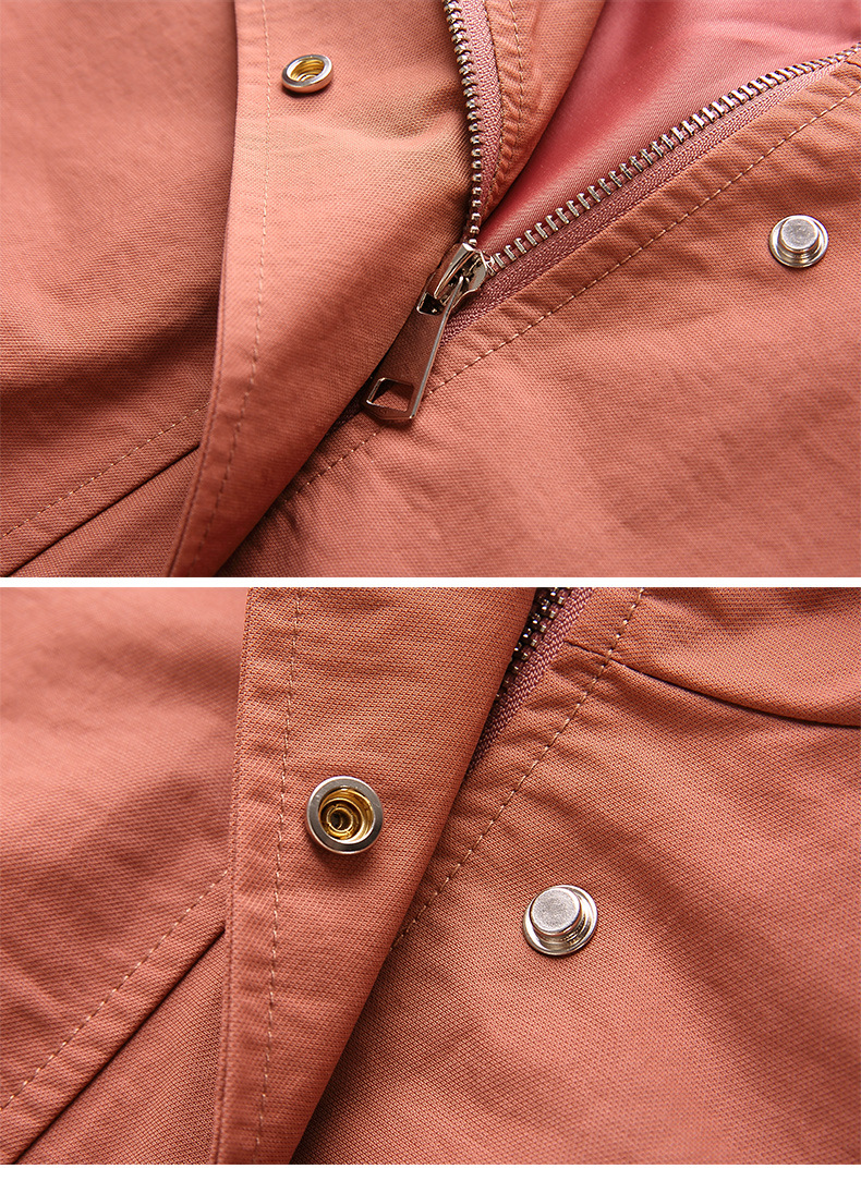 小香风中长款风衣女士2024春秋新款宽松休闲洋气百搭工装外套大码详情33