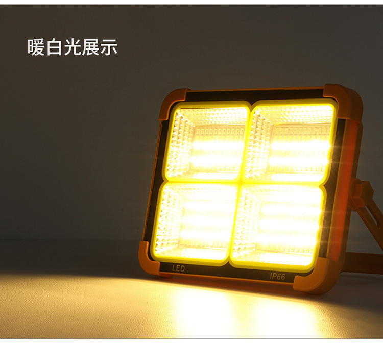 ✅ Solar portable lamp, rechargeable floodlight, portable ultra-bright outdoor camping lamp, household mobile emergency lighting pic 5