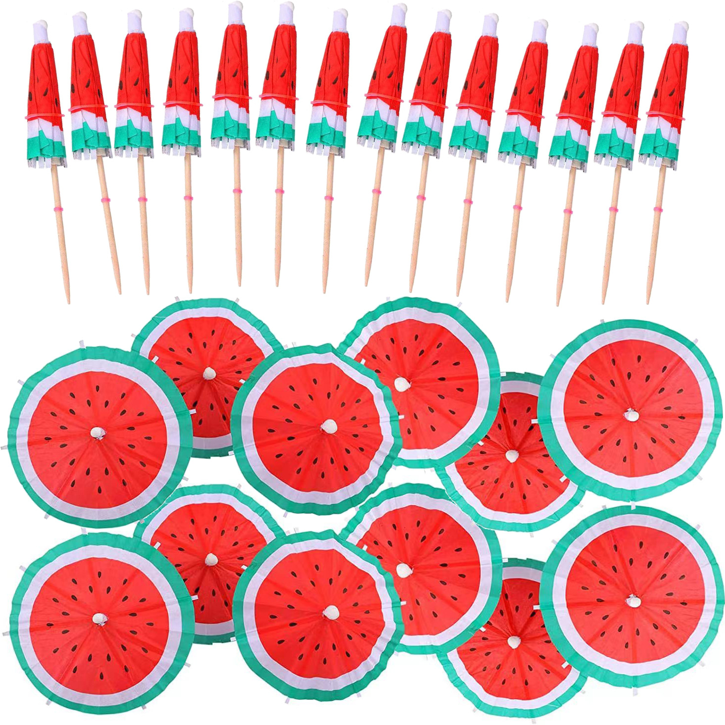 50 flamingo skewers, pineapple skewers, disposable fruit skewers, cold cocktails to decorate a Hawaiian party pic 7