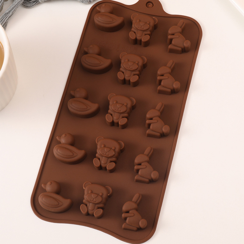 Homemade lotus root starch QQ fruit gummy mold, cartoon Marine animal chocolate silicone mold pic 1