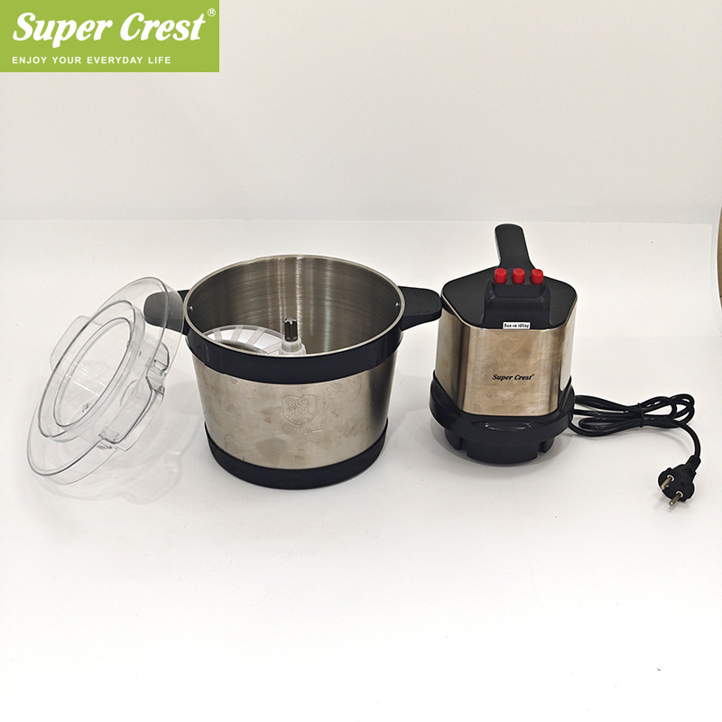 Super Crest欧规家用绞肉机大功率搅拌机不锈钢碎肉机纯铜电机详情5