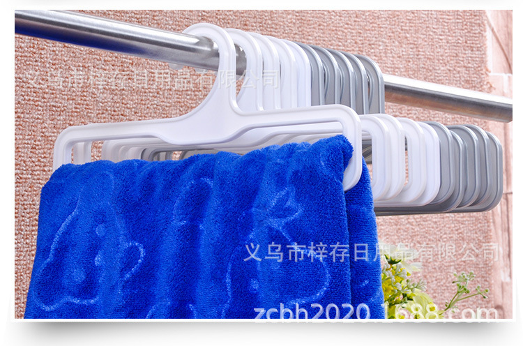 塑料长方形浴巾架成人儿童围巾架商场超市毛巾架专卖店厂家批发详情8