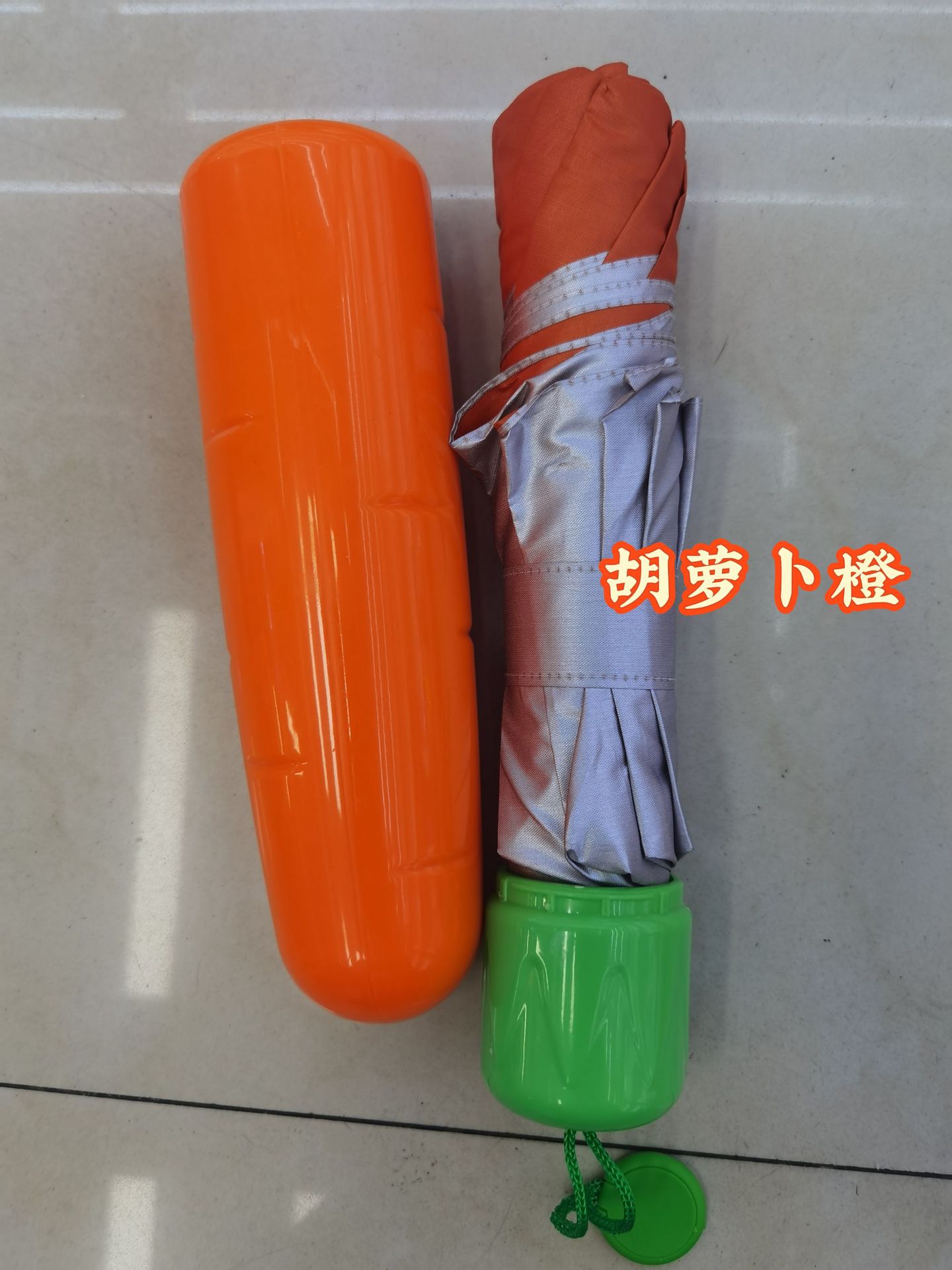 Manual carrot creative umbrella, wholesale umbrella, all-weather, sunshade, sun protection, UV protection, folding umbrella pic 4